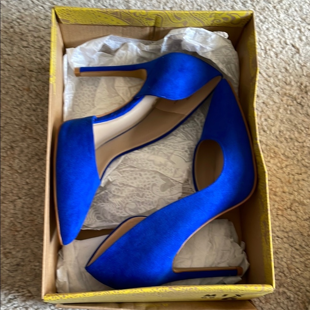Elegant Blue Women's Heels